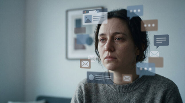 Emotional fatigue caused by constant digital input
