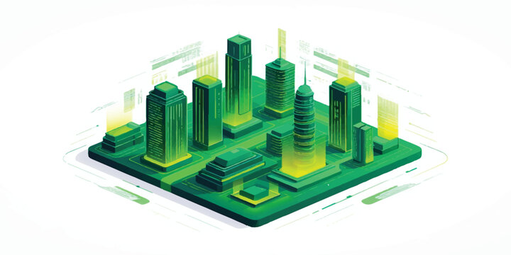 Abstract city skyline background illustration with buildings, skyscrapers, urban architecture, downtown and modern vector design