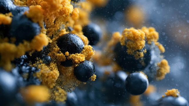 Oil degrading bacteria colonizing crude oil during marine bioremediation process