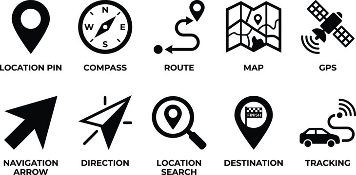 Creative Flat Icon set design