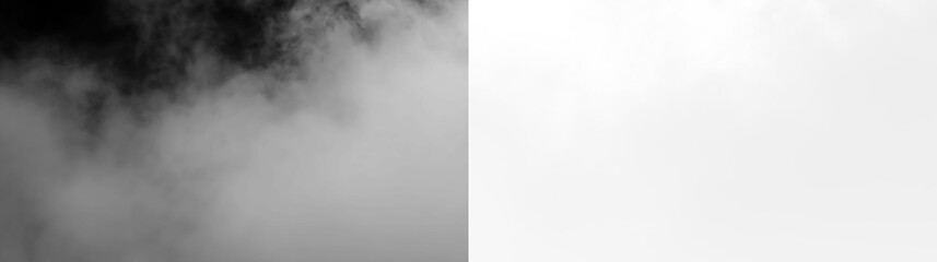 Fototapeta premium Fog covers a background with no color, changing visibility and creating a soft effect throughout the scene during early morning hours