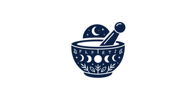 Mortar and pestle kitchen tool.