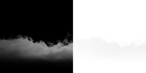 Clouds drift over a clear sky during midday in a serene setting with no visible features © Liubov