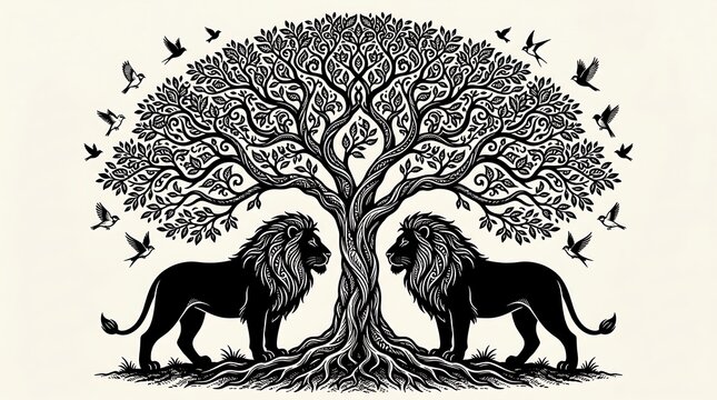 vector illustration of a silhouette of a horse