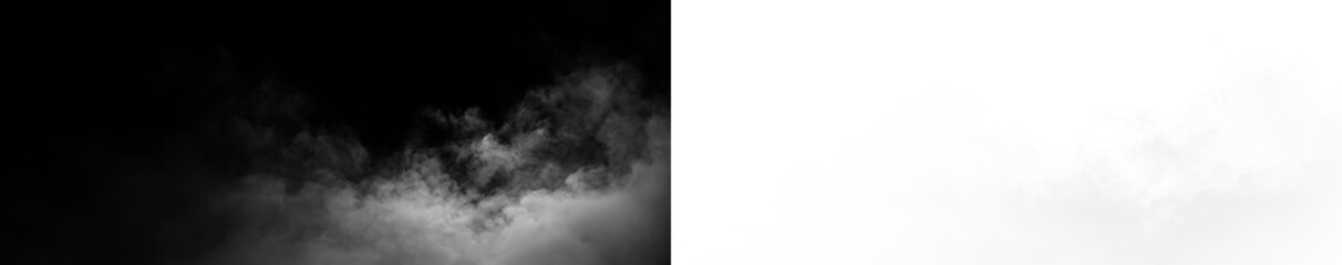 Fototapeta premium Clouds moving slowly in the sky over a clear blue background during a sunny day