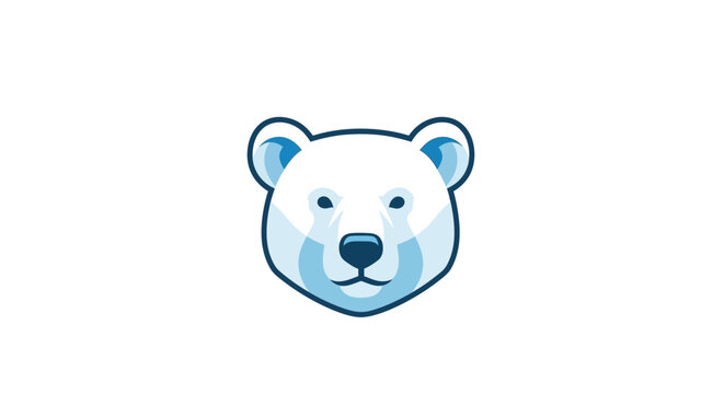 Crying polar bear face emoticon.