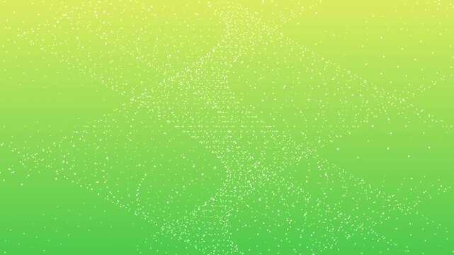Abstract EasyMed gradient animation featuring tiny glowing light dots forming a layered branching structure with a rotating motion.