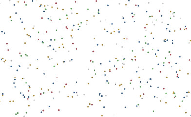 Fototapeta premium Abstract pattern of colorful dots scattered on white background. Perfect for design and decoration.