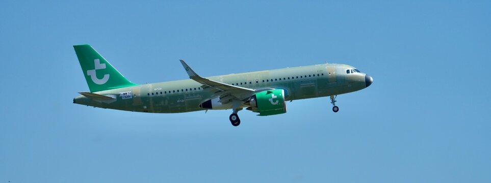 Transavia A320neo atterrissage banni&egrave;re