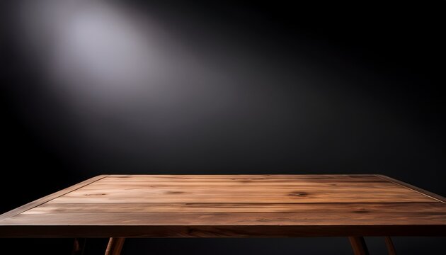 empty tabletop as the main subject serving as a quiet storytelling base darkened editorial background fading into subtle depth low key lighting creating soft shadows and introspective mood eye leve