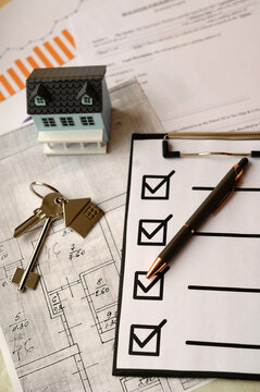 Conceptual background for selling, renting, or buying real estate. Real estate as a backdrop