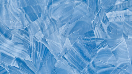 Obraz premium Blue crumpled plastic sheet texture background