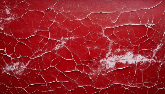 aged stained red paper with white scratches and cracks used as a background for textured design earth day
