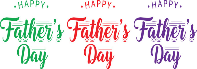 Multicolor father's day greeting © Tomalkrishnadas