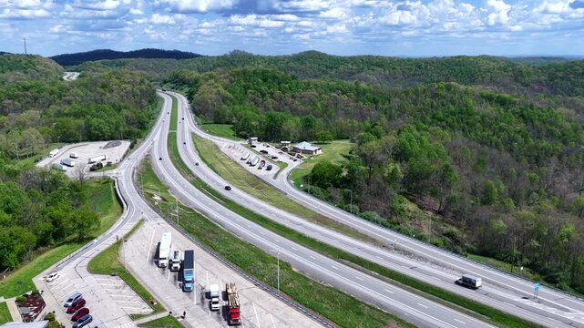 Highway Travel and Rest Stops in West Virginia