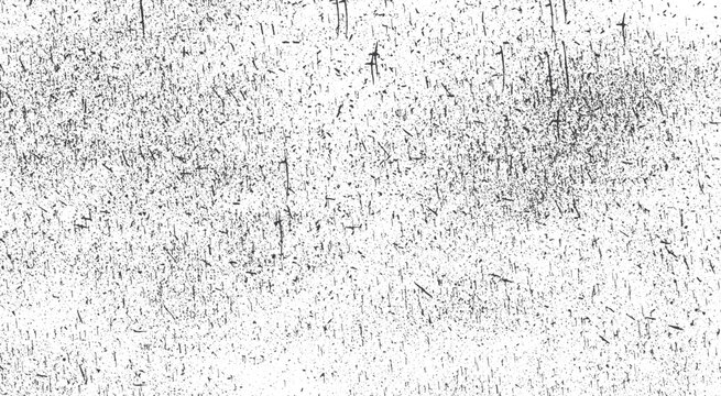 Black Noise Grunge Overlay, Vintage Grain Texture with Dirty Speckles and Scratch Effect for Poster and Wallpaper Design.