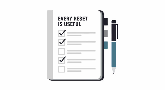 A notebook page with checkboxes and a pen, illustrating usefulness