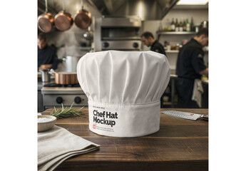 Chef Hat Mockup Template for Professional Brand Identity Showcase