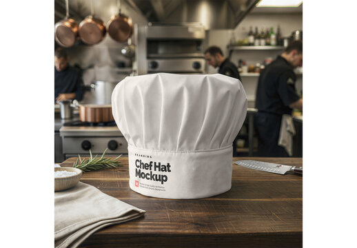 Chef Hat Mockup Template for Professional Brand Identity Showcase
