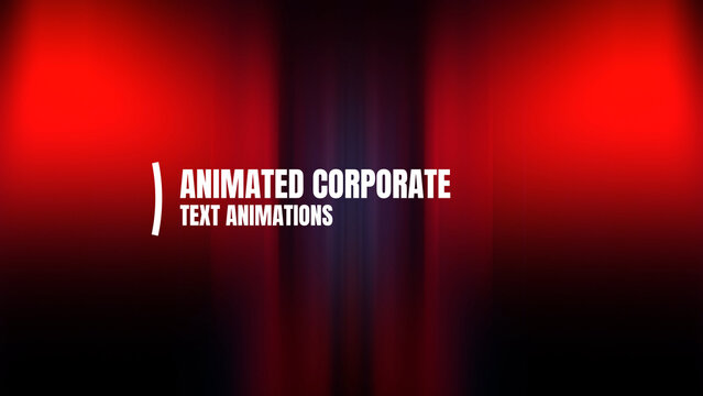 Animated Corporate Text Animations