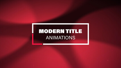 Modern Title Animations