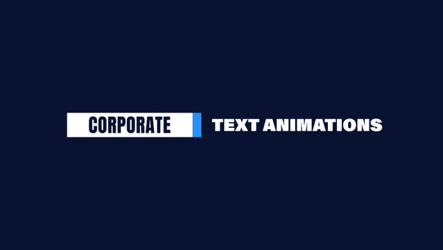 Corporate Text Animations