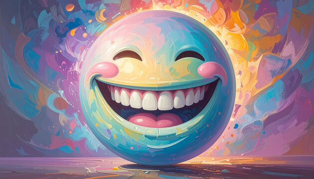 A Gigantic, Joyful Smiley Face Portal to Pure Happiness