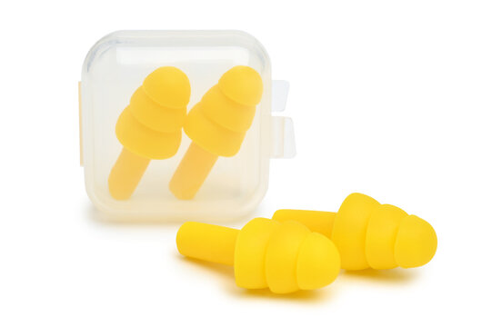Yellow earplugs