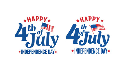 4th of july independence day patriotic greeting. Independence day typography © SilhouetteNest
