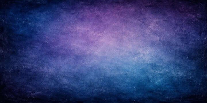 Dark Blue Grunge Texture Background with Vintage Rough Wall Pattern and Abstract Paint Effect