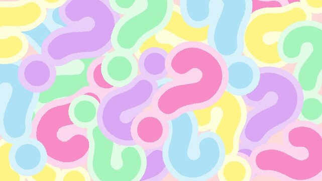 Pastel Question Mark Transition