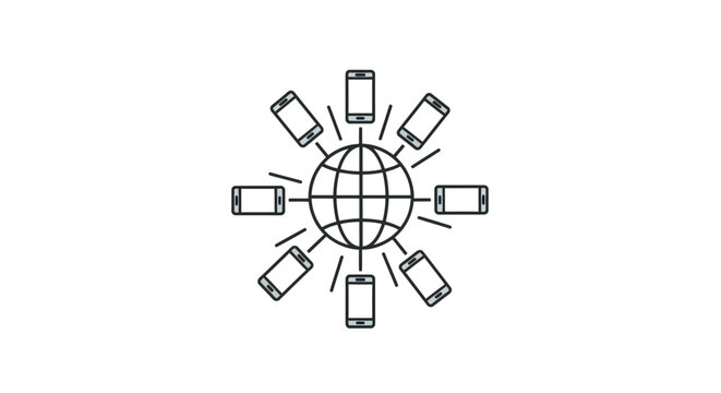 Global connectivity through mobile devices.