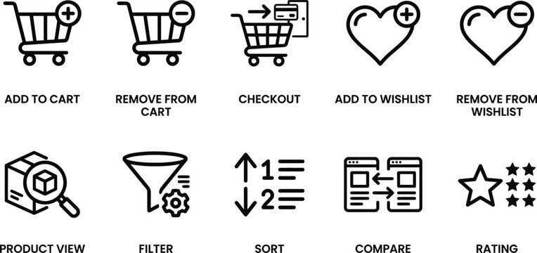 Modern icon set design template