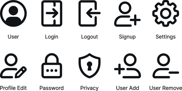 icon set  design template