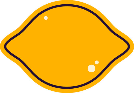 Lemon Shape Sticker