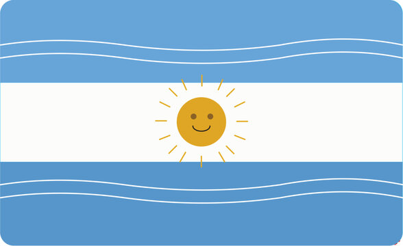 Argentina fan flag 