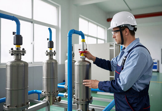 Industrial Green Hydrogen Electrolyzers with Blue Pipes