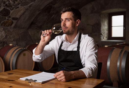 Wine Professional Tasting in Dark Cellar