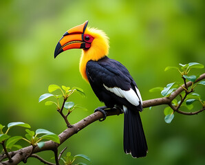 Obraz premium yellow billed hornbill