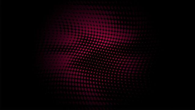 Futuristic abstract background featuring halftone dots, gradient curves, and dark digital textures. Dynamic vector design is ideal for business, web, and presentation layouts.
