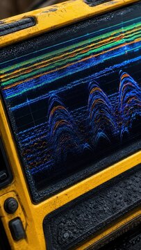 Wet GPR Display With Scan Data