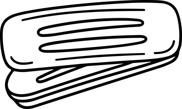 Simple Line Drawing of a Stapler