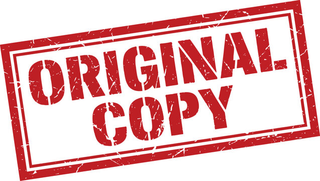 Original copy rubber stamp label typography vector illustration for business approval branding office documentation certification design