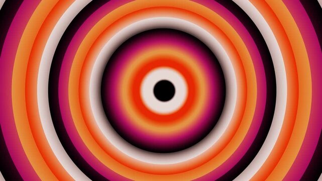 Vibrant concentric circles create a mesmerizing optical illusion pattern