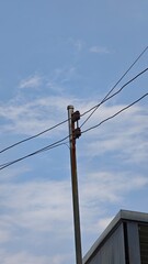 Fototapeta premium high voltage power lines