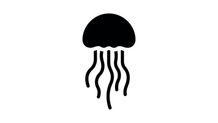 Jellyfish Icon Vector Illustration Design © Mithila Farzana