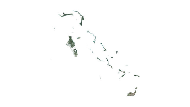 High Detailed BAHAMAS Map PNG, Geographic Relief and Terrain Illustration of BAHAMAS