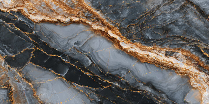 An abstract natural background of a textured stone wall and the old bark of a tree rippling like a river stream