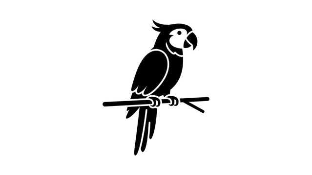 Parrot Bird Icon Vector Illustration Design