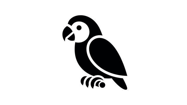 Tropical Parrot Icon Vector Illustration Design